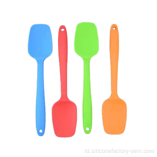Scraper silikon memasak dapur non-stick pegangan